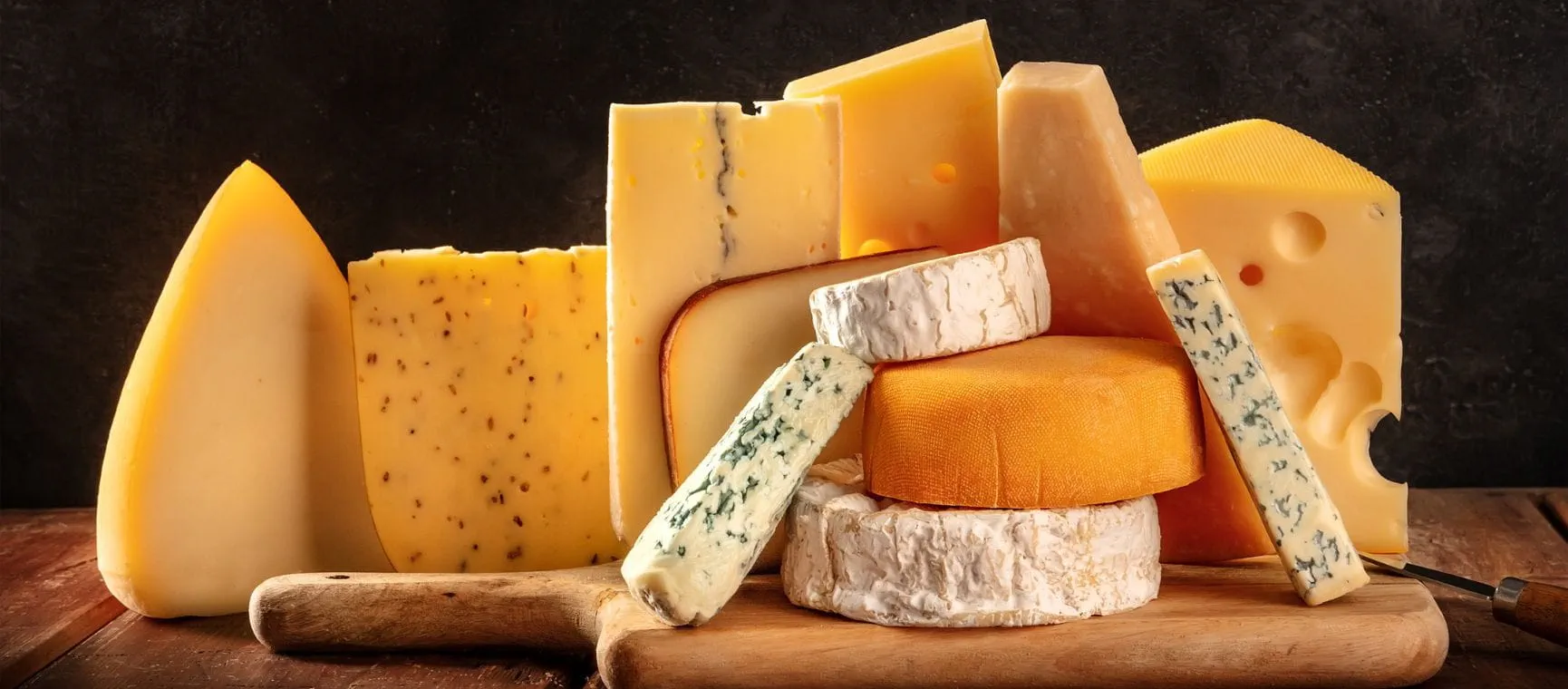 A delicious slice of cheese